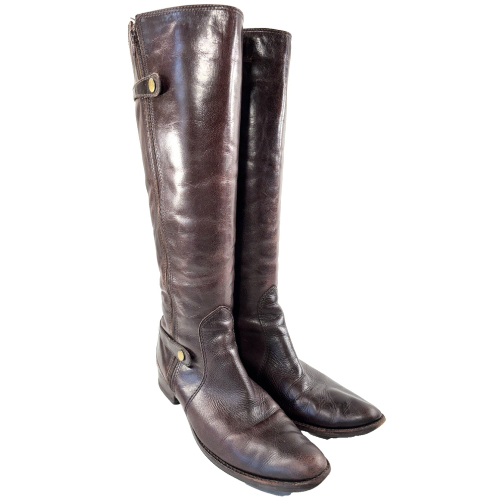 Matisse Dark Brown Leather Knee-High Boots